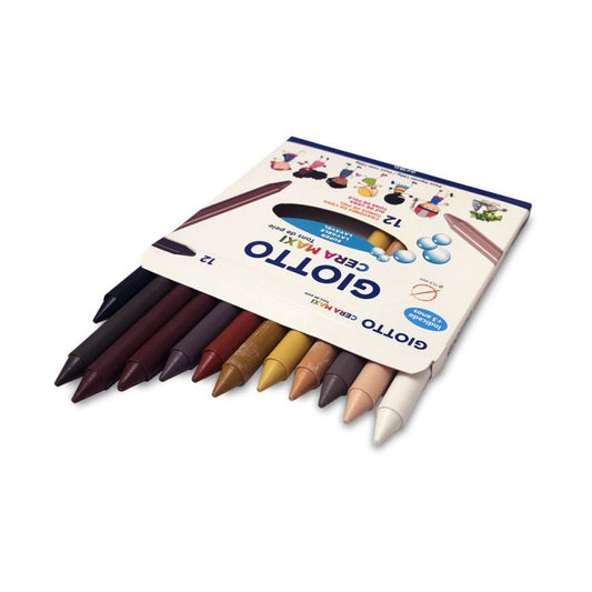 Crayolas Cera Maxi Giotto Tonos de Piel (12 colores)