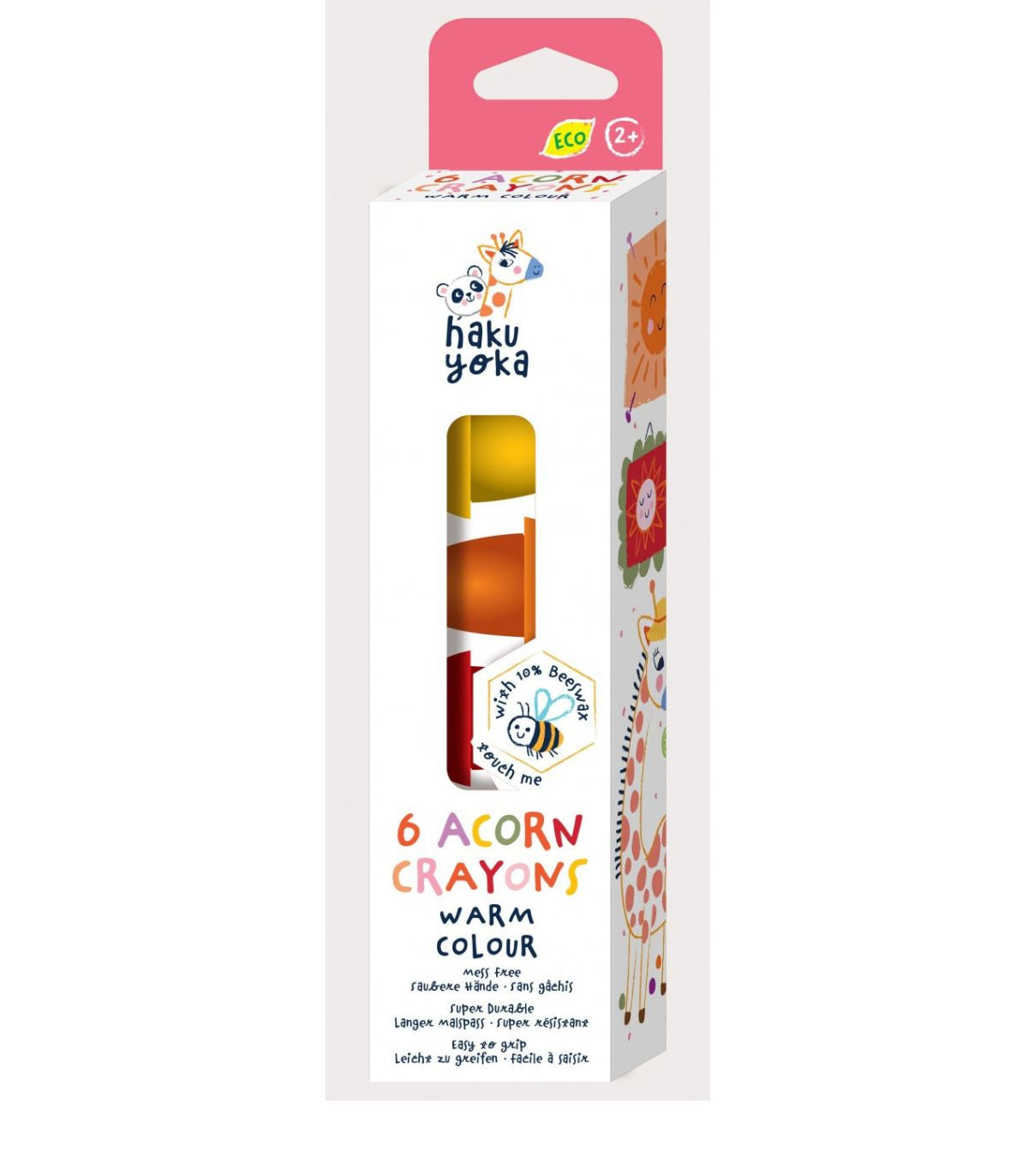 Crayolas Bellota Haku Yoka Colores Cálidos (x6) Avenir