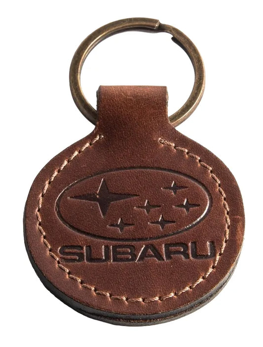 Llavero Auto Cuero Legítimo - Subaru