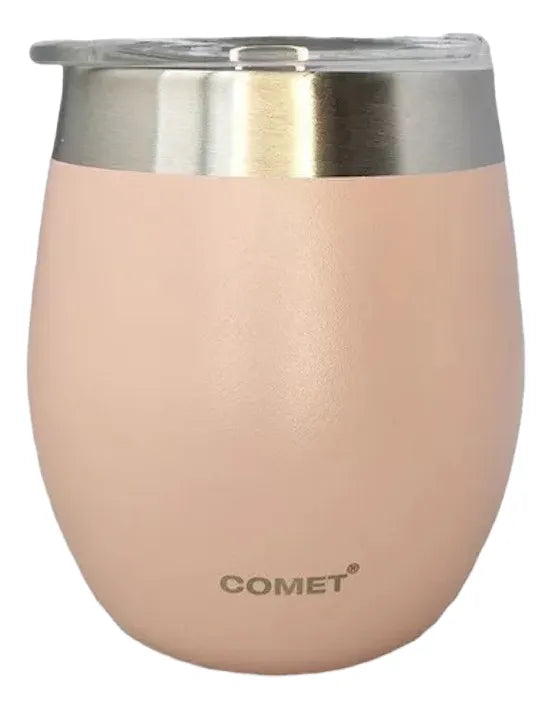 Mate Acero Inoxidable Con Tapa Comet - Rosa