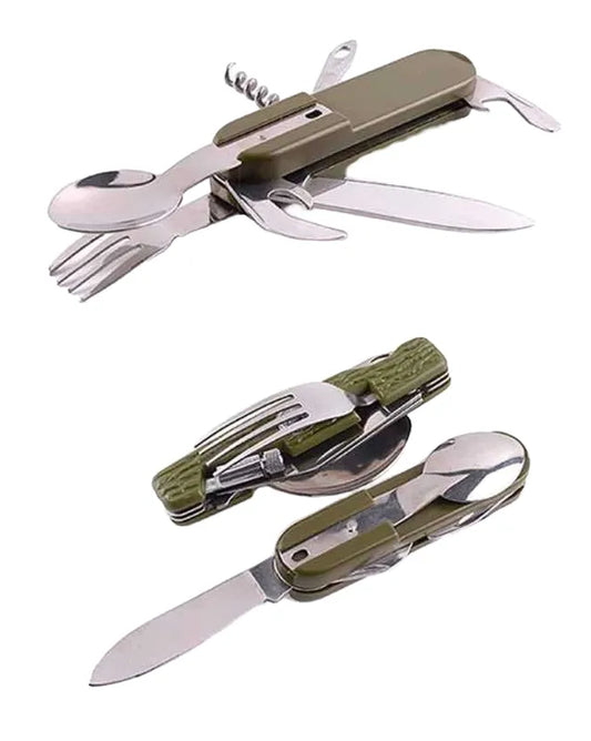 Navaja Multiuso Camping Cuchillo/Tenedor