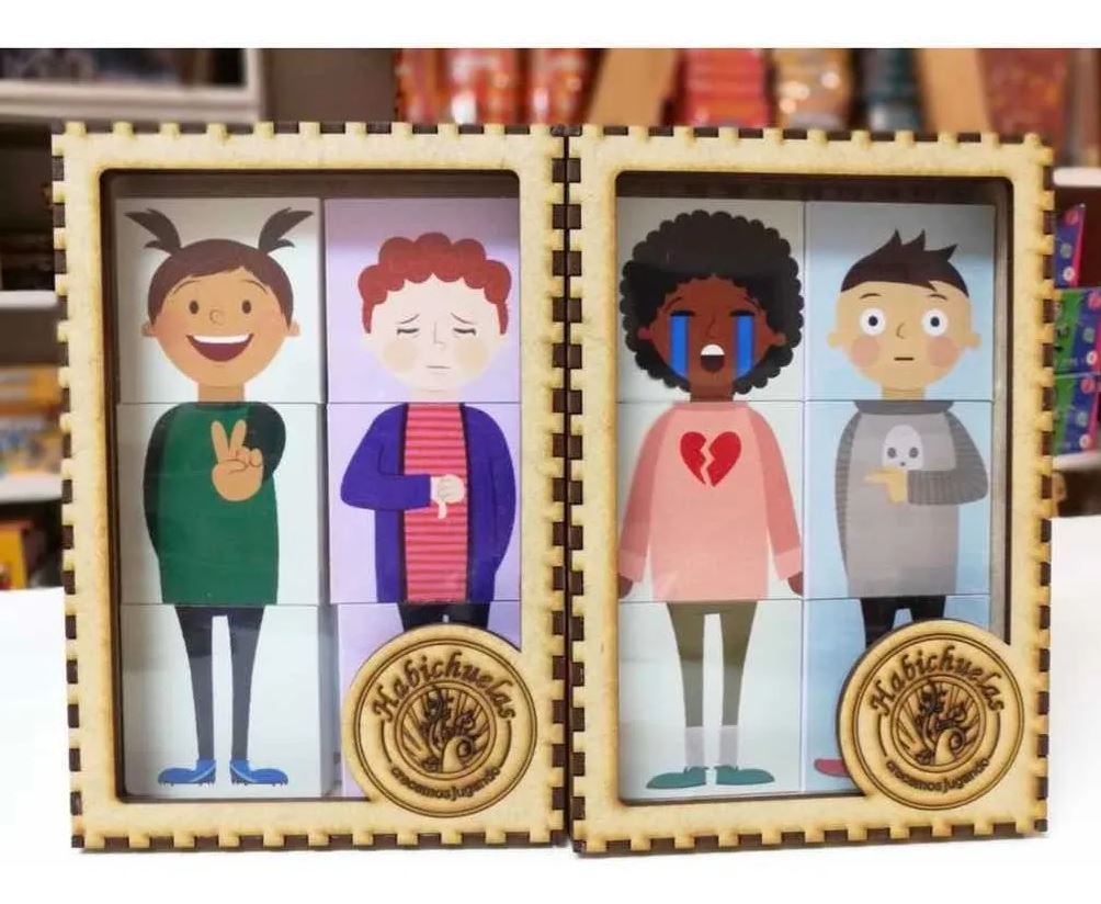 Puzzle Didáctico 18 Emociones Habichuelas