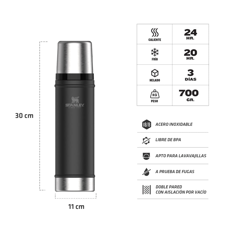 Termo Stanley Classic 590ml - Negro