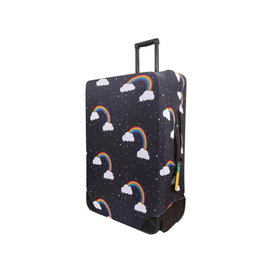 Funda Para Valija Grande Arcoiris - Negro