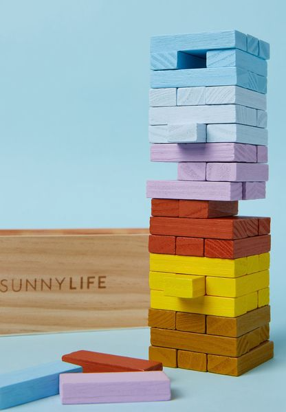 Jenga para viajes pastel Sunnylife