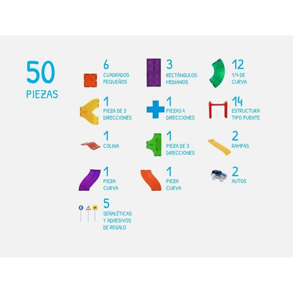Imanix Pista De Carreras 50 piezas Braintoys