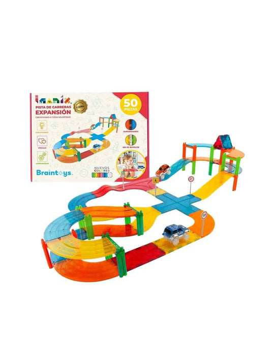 Imanix Pista De Carreras 50 piezas Braintoys