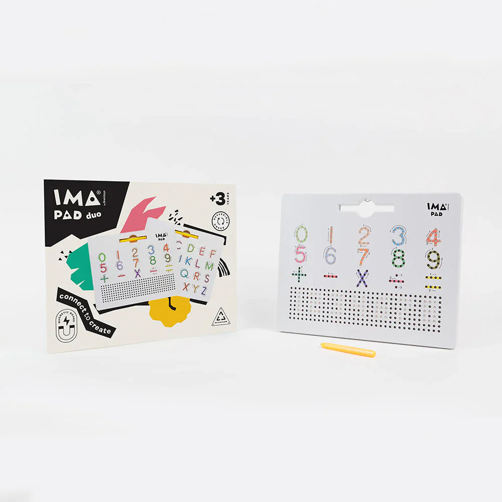 Tablero magnético Imapad Duo Letras y Números Braintoys