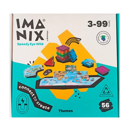 Imanix Speedy Eye Wild 56 piezas - Animales del Mundo Braintoys