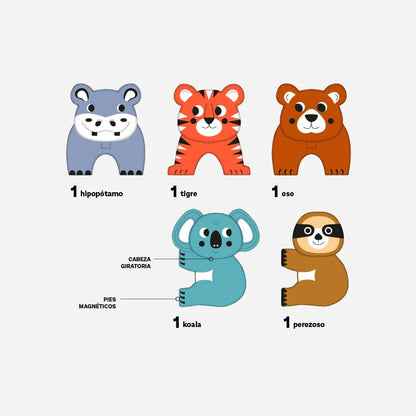 Imanix animales savana 5 piezas Braintoys