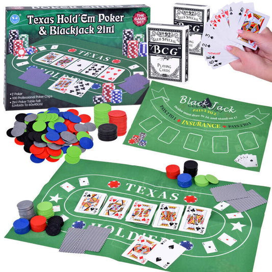 Texas Hold'Em Poker & Blackjack 2 en 1