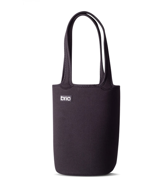 Matera Neopreno Brio Con Asas Nuevo Diseño - Negro Liso