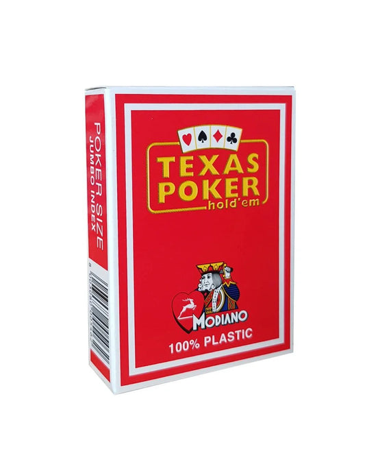 Cartas de Póker Modiano 100% Plástico Rojo