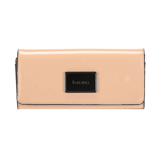 Monedero Vallarta - Charolado Beige