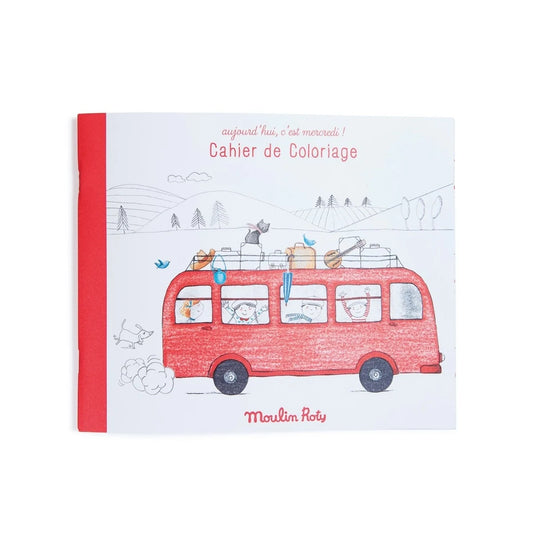 Libro para colorear Vacaciones by Moulin Roty