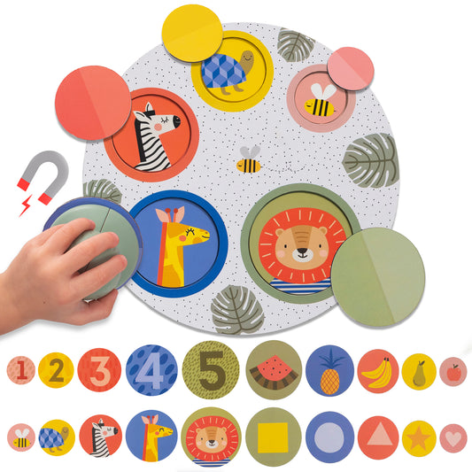 Puzzle magnético Peek-A-Boo Taf Toys