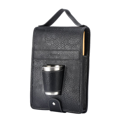 Set Parrilla Asador Con Vaso y Cubiertos Terrano - Negro