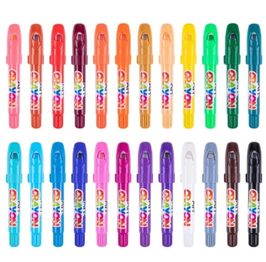 Crayolas sedosas y lavables Tookyland (24 colores)