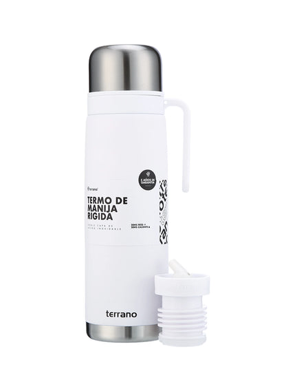 Termo 1Lt. Manija Rígida Premium - Blanco