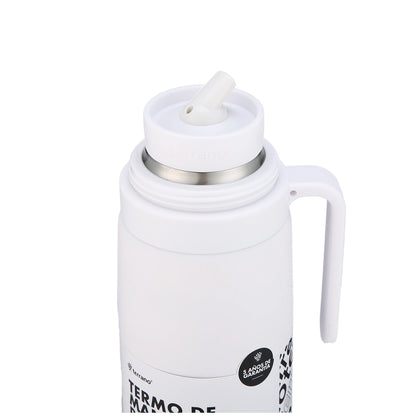 Termo 1Lt. Manija Rígida Premium - Blanco