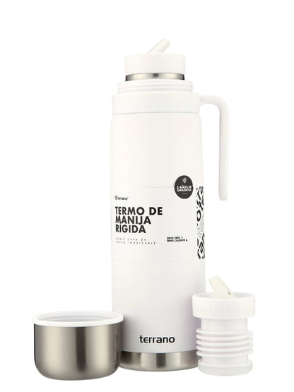 Termo 1Lt. Manija Rígida Premium - Blanco