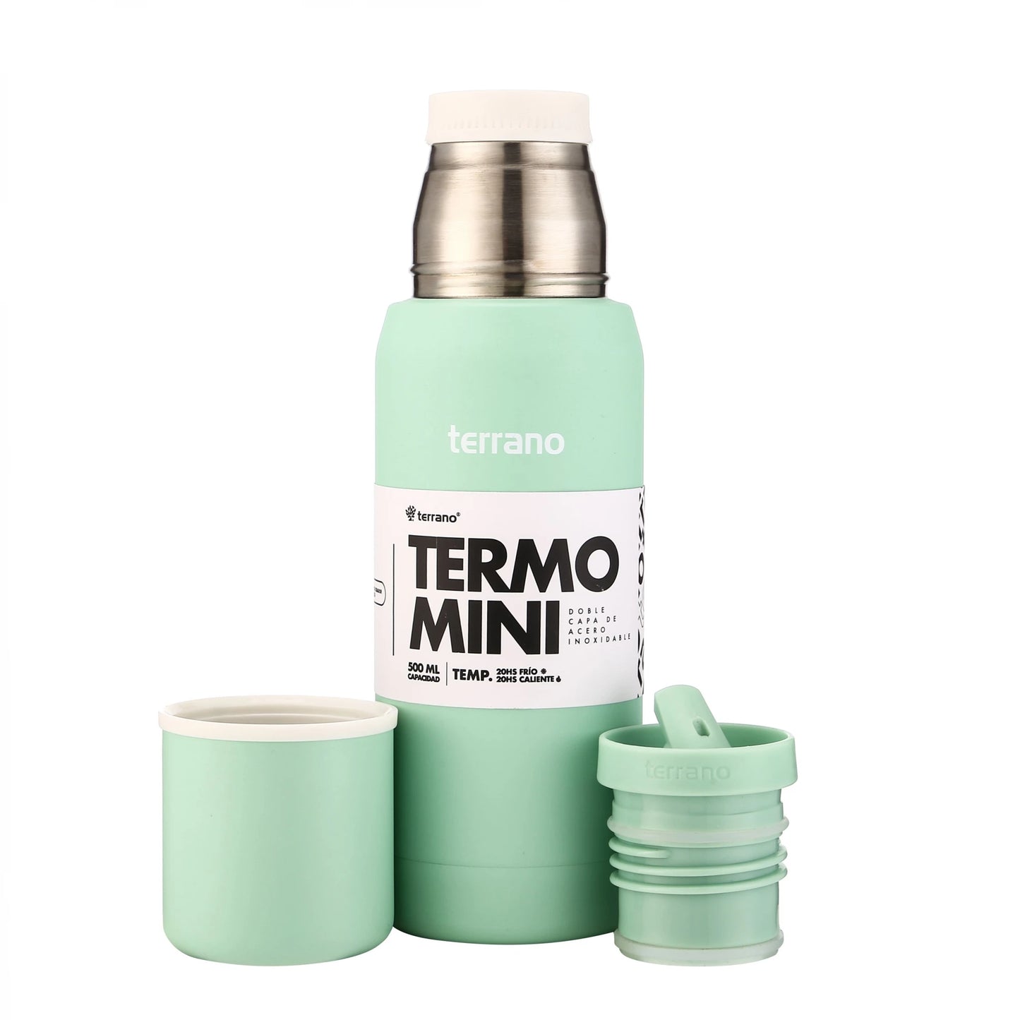 Termo Mini Premium 500ml - Verde Agua