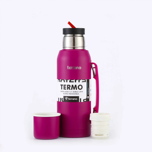 Termo Premium 1Lt. con Manija - Violeta