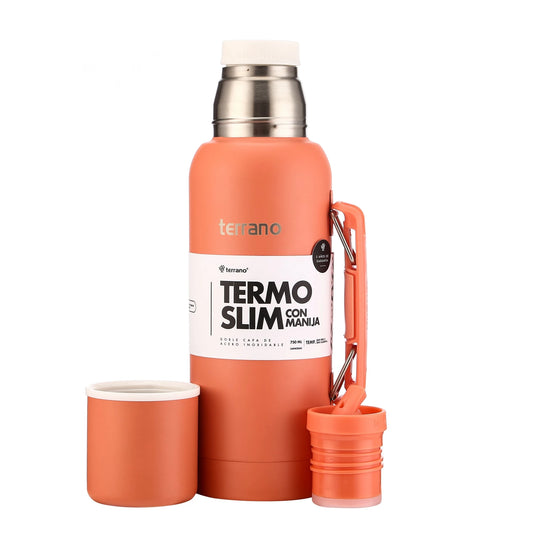 Termo Slim 750ml con Manija - Coral