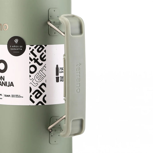 Termo Slim 750ml con Manija - Oliva