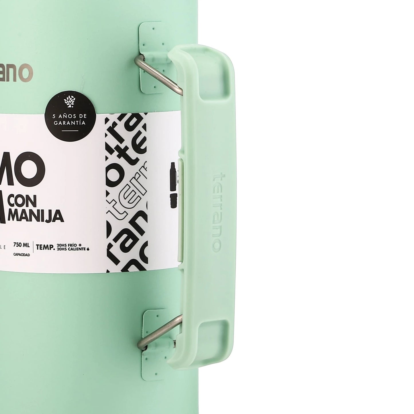Termo Slim 750ml con Manija - Verde Agua