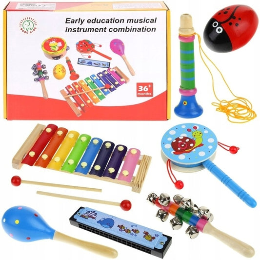 Set instrumentos musicales madera